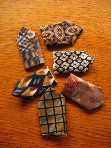 Here is this week's Messenger column. Tie Flowers A couple of years ago I made a handbag using some unused men’s ties. Left over f... Recycle Neckties Ideas, Necktie Upcycle, Neckties Crafts, Fathers Day Gifts Ideas Preschool, Tie Angels, Preschool Fathers Day, Cute Crafts To Make, Neck Tie Projects, Necktie Projects