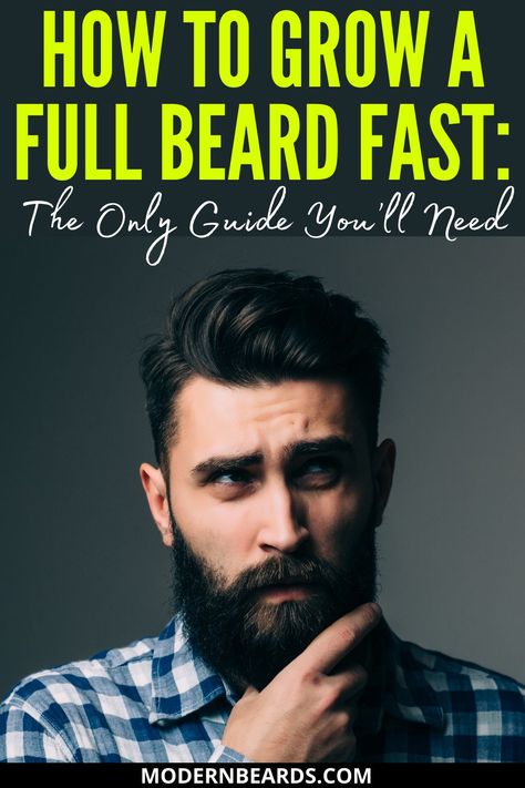 Growing a beard is something that nearly every guy has considered at some point in his life. However, many men are at a loss when figuring out how to start. Whether you’re thinking about growing a beard, or have already started to grow a long beard, you are probably looking for some guidance. Thankfully, this guide contains everything that you need to know about how to grow a longer, fuller beard. #growafullbeard #growingabeard #fullbeard How To Grow A Beard Tips, Beard Growth Tips How To Grow, How To Grow A Beard, Beard Growing Tips, Beard Growth Tips, Ways To Grow Hair, Badass Beard, Curly Beard, Growing Facial Hair