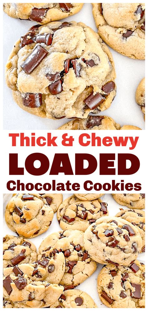 Choc Chunk Cookies, Chocolate Chunk Cookies Chewy, Best Ever Chocolate Chip Cookies, Chocolate Chip Cookies Chocolate, Preppy Food, Christmas Chocolate Chip Cookies, Chunky Chocolate Chip Cookies, Cookies 2023, Chocolate Chunk Cookie Recipe