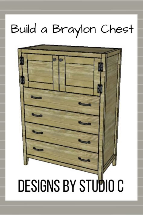 Diy Chest Of Drawers, Diy Dresser Plans, Chests Diy, Dresser Plans, Diy Drawers, Studio C, Woodworking Plans Diy, Diy Dresser, Diy Furniture Easy