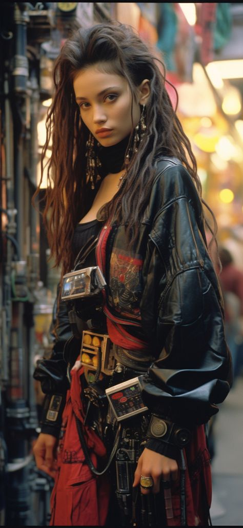 Cyberpunk Womens Clothes, Apocalypse Style Aesthetic, Modern Cyberpunk Fashion, Dark Cyberpunk Aesthetic Fashion, Cyberpunk Woman Outfit, Techno Punk Fashion, Cyberpunk Apocalypse Outfit, Bohemian Cyberpunk, Dystopian Man Aesthetic