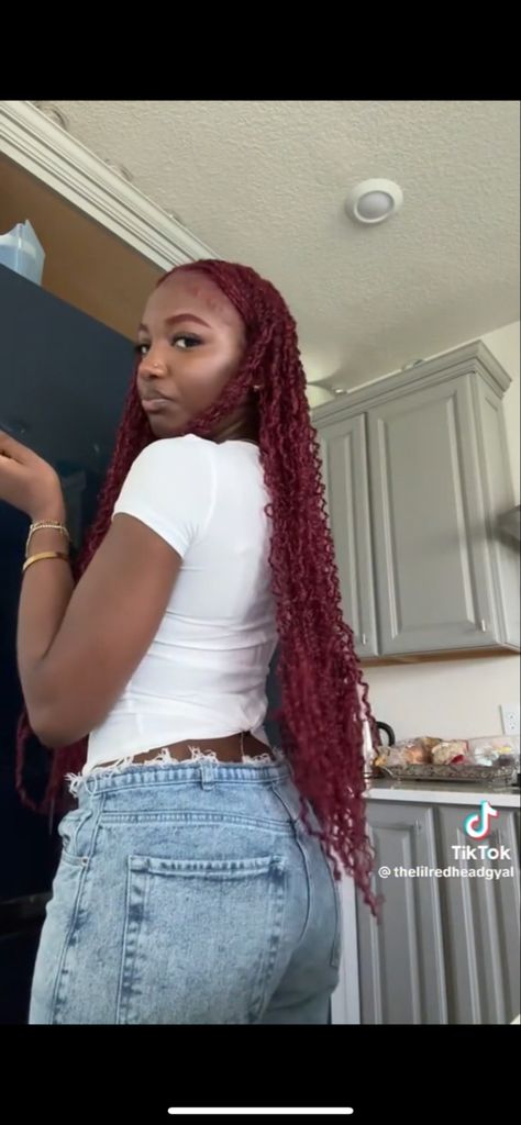 @thelilredheadgyal on TikTok Extra Small Passion Twists, Small Passion Twists, Passion Twists, Box Braids, Cute Hairstyles, Hair Inspo, Hair Inspiration, Natural Hair Styles, Black Women