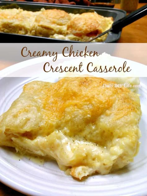 Chicken And Crescent Rolls, Crescent Casserole, Homemade Cream Of Chicken Soup, Homemade Cream Of Chicken, Using Crescent Rolls, Recipes Using Crescent Rolls, Crescent Roll Recipes Dinner, Chicken Crescent, Crescent Recipes