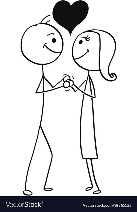 Cartoon stick man drawing illustration of man and woman in love holding each other with heart sign above… | Stick figure drawing, Stick men drawings, Stick drawings Man And Woman Drawing, Woman Drawing Easy, Stick Man Drawing, Stick Men Drawings, Holding Each Other, Woman In Love, Stick Drawings, Man Drawing, Stick People