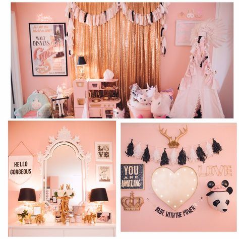 12 Inspiring Girls' Bedroom Ideas Hollywood Glam Bedroom, Glam Bedroom Ideas, Dress Up Area, Babies Rooms, Big Girl Bedrooms, Glam Bedroom, Old Hollywood Glam, Show White, Feeling Inspired