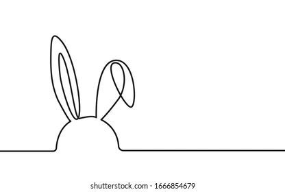 Easter Line Drawings, Bunny Ears Tattoo, Minimalist Bunny Tattoo, Easter Sketches, Rabbit Line Drawing, Bunny Line Drawing, Line Art Bunny, Easter Tattoo, Bunny Line Art