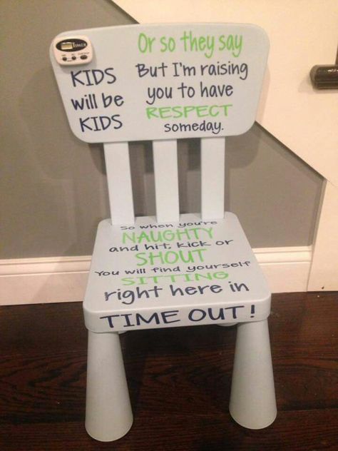 Time Out Chair, Foto Newborn, Raising Kids, Kids Playroom, Time Out, Future Kids, Future Baby, Kids Parenting, Baby Love