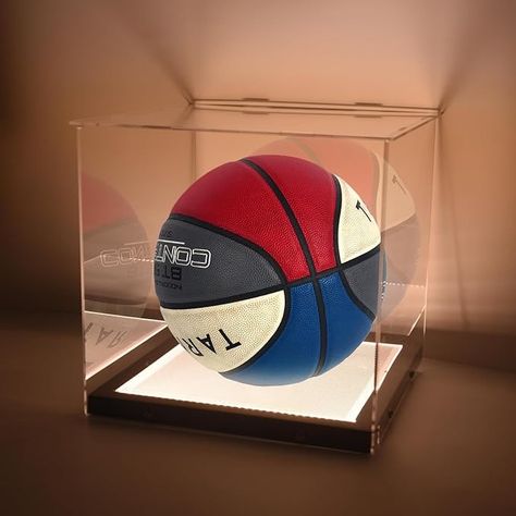 Amazon.com: LuxRound Basketball Display Case, Clear Acrylic Basketball Box, Display Stand Holder for Autographed Ball, Memorabilia Display Case with LED Light, UV Protection Dust Proof : Sports & Outdoors Basketball Display Shelves, Basketball Card Display, Acrylic Headphone Stand, Shadow Box For Sports Trophies ￼, Always On Display, Poem Design, Memorabilia Display, Basketball Display, Box Display