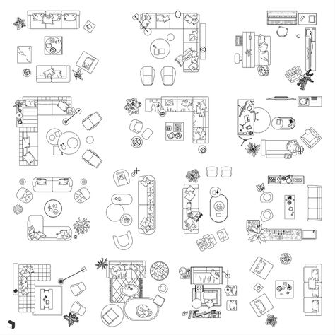 Cad Living Room Setups Top View – Toffu Co Living Room Top View, Interior Design Template, Sims 4 House Plans, Plans Architecture, Living Room Setup, Interior Design Sketches, Casas The Sims 4, Sims Building, Sims House Plans