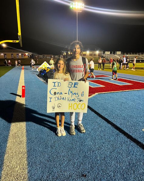 After a stellar game getting in 3 solid tackles and winning 21-16 Andre did his HOCO proposal ♥️ sweetest most adorable thing ever. Hoco Proposals, Want You