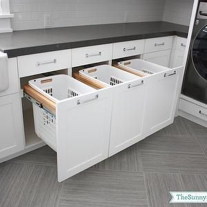 Pull out laundry room baskets House Laundry Room, Laundry Room/mud Room, Dream Laundry Room, Laundry Sorter, Laundry Room Remodel, Laundry Room Storage, Laundry Mud Room, Laundry Room Makeover, Laundry Room Organization