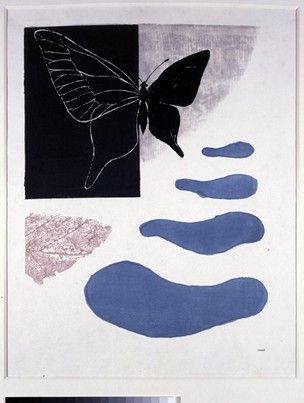 Koshiro Onchi, Butterfly Season, poem No. 8, 1948 orig, 1955 reprint, 451mm x 359mm Japanese Art Flowers, Sketchbook Moodboard, Butterfly Poems, Book Binding Design, Madama Butterfly, Japanese Art Modern, Ryuichi Sakamoto, Object Sculpture, Harvard Art Museum