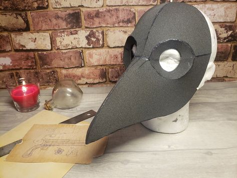 Doctor Plague, Foam Mask, Steampunk Patterns, Diy Doctor, Plague Mask, Paper Mache Mask, Plague Doctor Mask, Doctor Mask, Mask Tutorial