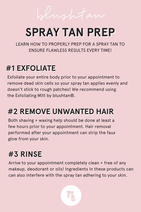 Pre Tanning Tips, How To Start A Spray Tanning Business, Spray Tan Content Ideas, Spray Tanning Room Ideas, Spray Tan Prep Tips, Spray Tan Room Ideas, Small Spray Tan Room Ideas, Spray Tan Business Names, Pre Spray Tan Prep