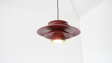 Diy Mid Century Pendant Light, Pendant Lamp Diy, Diy Ceiling Light, Scandinavian Lights, Mid Century Pendant Light, Mid Century Modern Ceiling Light, Bath Layout, Diy Pendant Lamp, Flowerpot Lamp