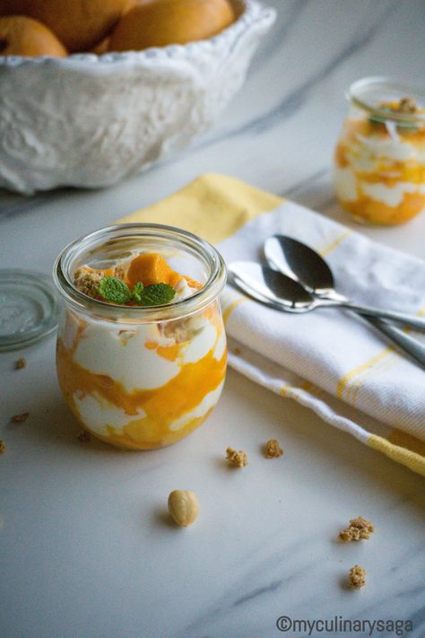 Mango Parfait Lady Fingers Dessert, Mango Parfait, Finger Desserts, Desserts Ideas, Impressive Desserts, Mango Sorbet, Morning Snack, Fairy Clothes, Fruit Dessert