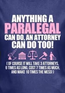 Anything a Paralegal can do Paralegal Humor, Law School Memes, Legal Humor, Lawyer Humor, Lawyer Jokes, Law School Inspiration, Bar Exam, Law Student, Funny Messages