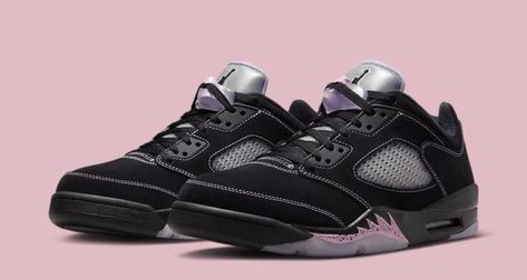 Air Jordan 5 Retro Low, Jordan 5 Retro Low, Nike Images, Pink Shark, Spiderman Cartoon, Nike Air Jordan 5, Jordan Model, Jordan 5 Retro, Air Jordan 5 Retro