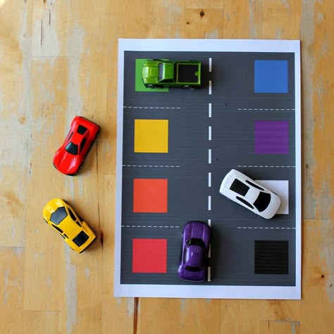 Rich Activities, Learning Colors Activities, Car Learning, Transportation Preschool Activities, Transportation Theme Preschool, Car Play Mats, Transportation Activities, Car Activities, Transportation Crafts