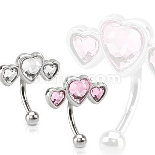 Cute Heart-shaped Pierced Jewelry, Heart-shaped Piercings For Valentine's Day Gift, Pink Heart Belly Button Piercing, Piercing Arcade, Heart Nose Ring Bodydazz.com Body Jewelry, Pink Heart-shaped Belly Rings For Gift, Eyebrow Piercing Jewelry, Curved Eyebrows, Piercing Labret