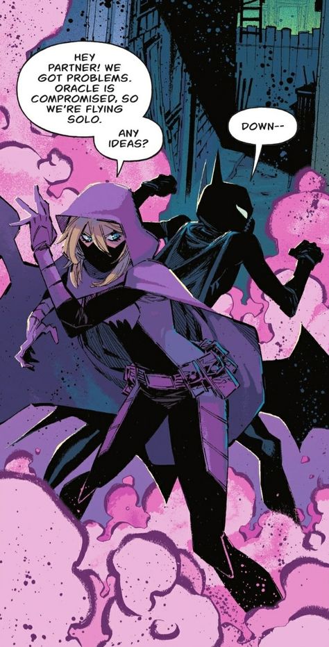 Stephanie Brown Spoiler, Cassandra Cain, Stephanie Brown, Batman And Catwoman, Batman Funny, Dc Memes, Batman Family, Batman And Superman, The Batman