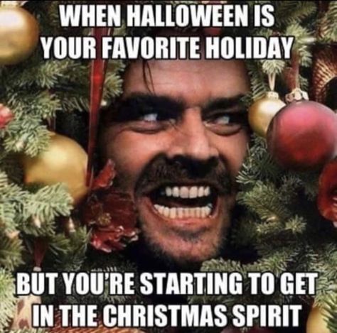 🎃🎄 #HalloweenEveryDay #yup #holidays #halloweenismyfavorite #christmaspirit Christmas Countdown Meme, Merry Christmas Meme, Anti Christmas, Scary Christmas, Christmas Horror, Halloween Memes, Christmas Memes, Creepy Christmas, Halloween Queen