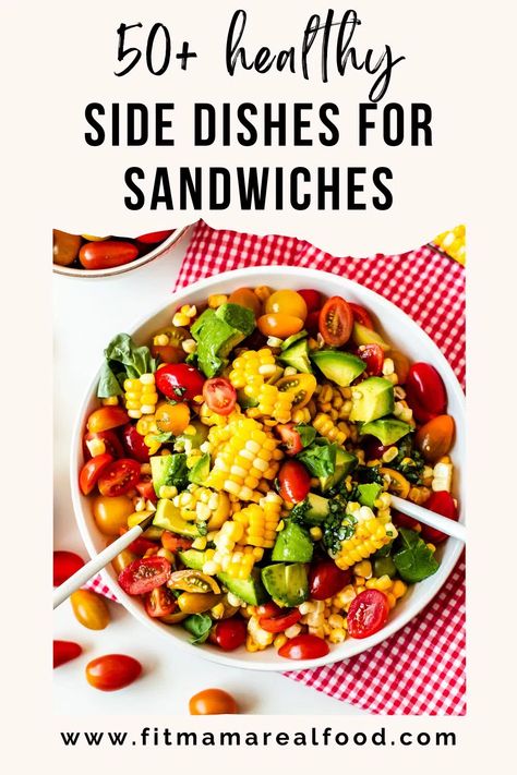 50+ Healthy Side Dishes for Sandwiches Best Recipes To Serve – Fit Mama Real Food Healthy Sides Dishes, Side Dishes For Sandwiches, Healthy Panini, Side Dishes For Fish, Sandwich Sides, Sides Dishes, Pasta Side Dishes, Pasta Sides, Green Juice Recipes