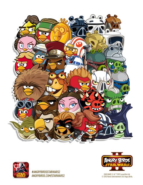 Angry Brids, Star Wars Party Games, Angry Birds Characters, Angry Birds Cake, Angry Birds Party, Angry Birds Star Wars, Flappy Bird, Angry Birds Movie, Holiday Party Games