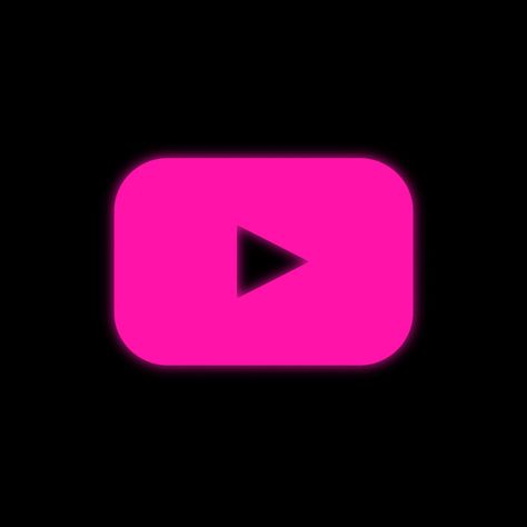 Youtube Y2k Icon, Hot Pink Youtube Icon, Youtube Icon Pink, Pink Youtube Icon, Widget Themes, Ipad Aesthetics, Tech Decor, App Widget, Youtube Icon