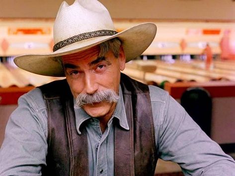 7 Most Famous Movie Characters with Mustaches [2019] Sam Elliott Roadhouse, Sam Elliott Pictures, Famous Mustaches, Sam Elliot, Sam Elliott, Mustache Styles, Cowgirl Magazine, Western Film, Floral Boots