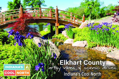 In northern Indiana, Elkhart County stitches together two welcoming worlds. Yes, it’s the comfort of the unhurried Amish life, where a million blooms spring to life in the Quilt Gardens along the Heritage Trail. But there’s also an energized urban fabric woven from craft breweries, Four Diamond cuisine, eclectic live music, and trendy shops. An urban-rural patchwork that makes Indiana’s Cool North so special. Elkhart Indiana, Amish Life, Northern Indiana, Urban Fabric, Amish Country, Craft Brewery, Scenic Drive, Best Cities, Garden Bridge