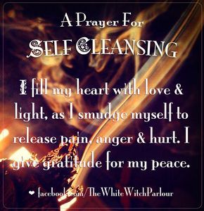 )O(  ╰☆╮skymomma╰☆╮                                                                                                                                                                                 More Prayer For Self, Self Cleansing, Smudging Prayer, Sage Smudging, My Peace, Under Your Spell, Wiccan Spell Book, Spiritual Cleansing, Spells Witchcraft