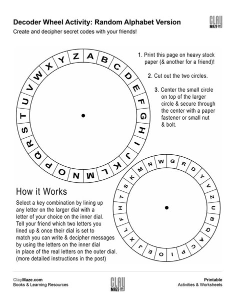 Cipher Wheel, Escape Room Diy, Escape Room For Kids, Code Secret, Escape Room Puzzles, Spy Party, Letter Worksheets, Secret Code, Escape Game