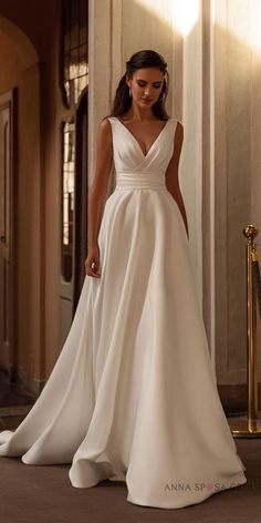 Classy Satin A Line Wedding Dress, Cream Satin Wedding Dress Simple, Plain Satin A Line Wedding Dress, Dreamy Romantic Satin Wedding Dress, Chic A-line Satin Wedding Dress, Beach Simple Wedding, Wedding Dresses Amazon, Wedding Dresses Nyc, Wedding Dresses Near Me