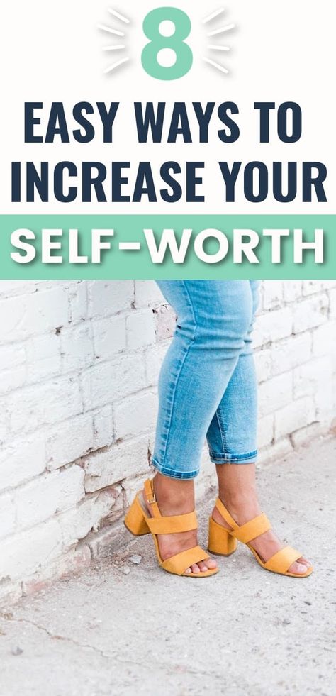 Build Self Worth, Finding Self, Self Esteem Activities, Lds Lessons, Know Your Self Worth, Low Self Worth, Building Self Confidence, Free Checklist, What Is Self