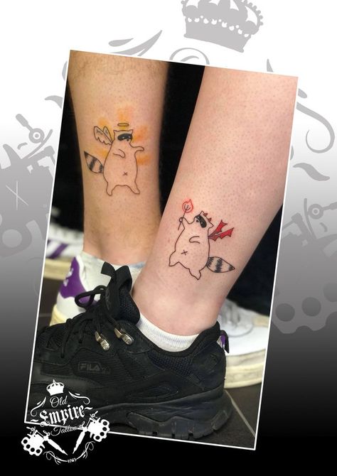 Racoon Tattoo, Raccoon Tattoo, Panda Tattoo, Paw Tattoo, Spooky Tattoos, Matching Tattoo, Thanks For Coming, Dream Tattoos, Friend Tattoos