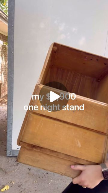 Dit Night Stands, Nightstand Restock, Night Stand Flip, Diy Furniture Flip Nightstands, Cardboard Nightstand, Nightstand Flip, Diy Night Stand, Nightstand Diy, Heywood Wakefield Furniture