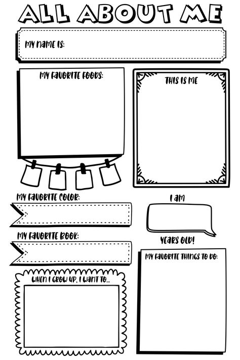 Make A Me Journal Printable Worksheet Example Of Biography, Printable All About Me, About Me Worksheet, Me Worksheet, Me Journal, All About Me Poster, All About Me Printable, All About Me Worksheet, About Me Template