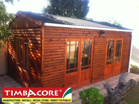 TIMBACORE Wendy House 3m x 6m used as a game/pool Room, all timber CCA Pressure Treated H3. Although your standard Wendy House walls are 1.8m high, we made these Walls 2.450m high, providing allot of volume inside! Pool Room, Wendy House, Pool Rooms, House Wall, Retail Store, Garage Doors, Shed, Outdoor Structures, Cabin