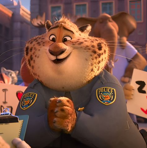 Zootopia Leopard, Zootopia Movie, Chief Bogo, Zootopia 2016, Zootopia Characters, Fat Tiger, Cartoons Characters, Male Cartoon Characters, 2000s Cartoons