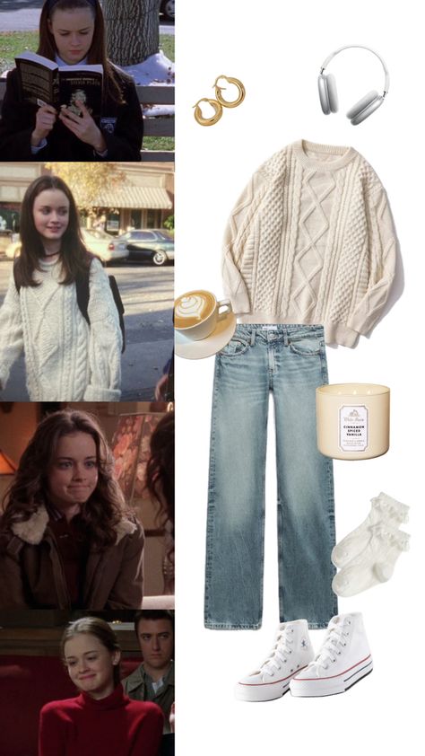 Rory Gilmore inspired outfit Rory Gilmore Style, Gilmore Girls Fashion, Gilmore Girls Outfits, Downtown Outfits, Aesthetic Fits, Winter Outfit Inspiration, Fashion Capsule, Rory Gilmore, Girl Falling