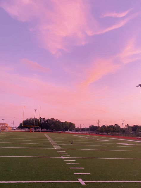 Soccer Pink Aesthetic, Pink Football Aesthetic, Pink Football Wallpaper, Football Asethic Pictures, Pink Sports Aesthetic, Football Field Sunset, Pink Backround, Pictures Of Flags, Cheer Games