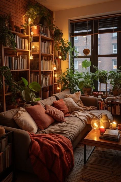 Cottagecore Living, Aesthetic Tips, Earthy Living Room, Cozy Living Room Design, Living Room Warm, Aesthetic Living Room, Dream Apartment Decor, Cosy Living Room, Inspire Me Home Decor