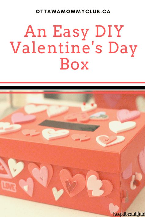 Kids can make this super easy Valentine's Day Box craft. They simply decorate it and place small little presents inside to give to each other. #valentinesday #craft #kids Easy Valentines Day Boxes, Valentines Day Gifts For Friends, Valentines Box, Diy Gifts For Dad, Diy Valentine's Day, Box Craft, Unique Valentines Day Gifts, Valentine Day Boxes, Valentines Day Funny