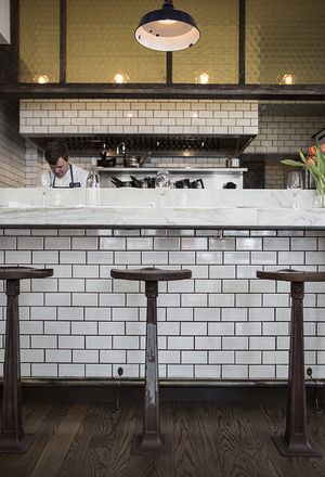 Subway Tile Bar | Michael Persico persicophoto.com Tile Bar Front Ideas, Subway Tile Restaurant, Subway Tile Bar, Tile Bar Design, Bar Front Ideas, Tile Bar, Food Portrait, Cookie Shop, Brunswick Street