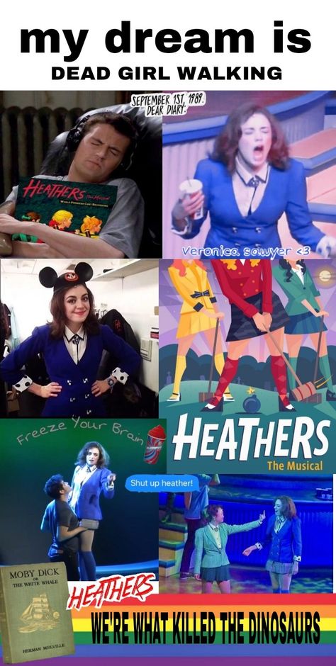 Heathers The Musical Funny, Heathers Outfit Ideas, Heathers Aesthetic Musical, Heathers The Musical Wallpaper, Veronica Sawyer Musical, Veronica Heathers, Heathers Wallpaper, Heather Duke, Theater Kid Problems