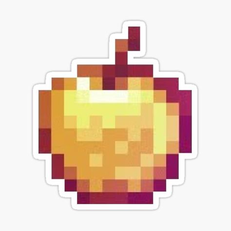 Minecraft Foodstuffs Stickers | Redbubble Minecraft Png, Minecraft Cookies, Minecraft Stickers, Apple Sticker, Play Minecraft, Apple Stickers, Minecraft Wallpaper, Cute Laptop Stickers, Golden Apple