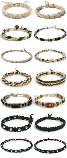 diy boy bracelets - Google Search Different Types Of Bracelets, Types Of Bracelets, Friendship Bracelets Easy, Hemp Jewelry, Hemp Bracelets, Beautiful Bracelets, Micro Macramé, Real Men, Personal Taste