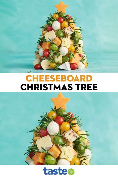 This easy cheesy tree will bring the fun to your Christmas table! We took the 70s pineapple hedgehog and shaped a cone out of the pineapple to secure our tasty bites. Try using different flavoured cheeses to make your nibble tower the ultimate appetiser. Cheese And Pineapple Hedgehog, Cheese And Pineapple, Christmas Cheese Boards, Christmas Finger Foods, Christmas Tree Food, Hedgehog Christmas, Christmas Cheese, Christmas Cocktail Party, Xmas Food