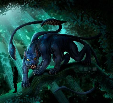 Displacer Beast, Evelynn League Of Legends, Miss Marvel, Avatar Animals, Skyrim Art, Mythical Creatures Fantasy, Beast Creature, Creature Artwork, Dnd Monsters